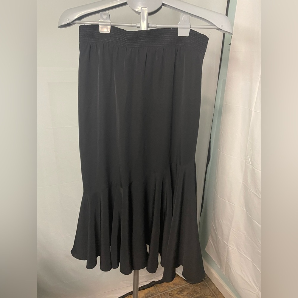 Three Flaggs vintage VTG Elegant‎ Black Skirt SIZE 10